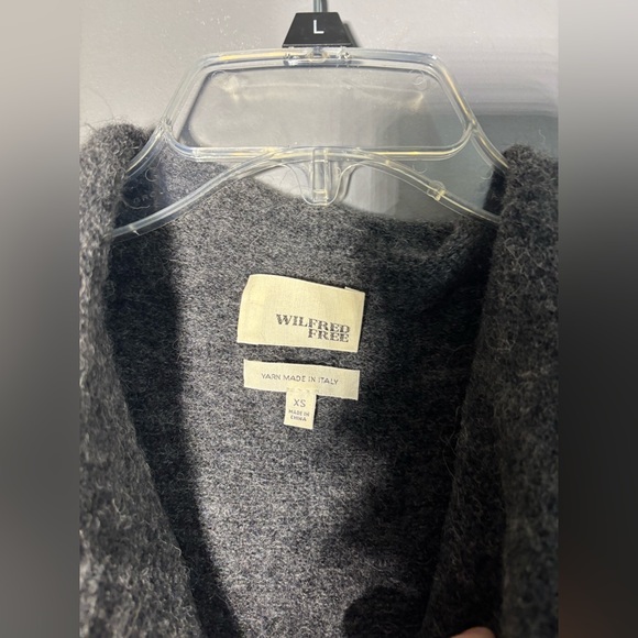 Wilfred Fei Fei Grey Wool Fringe Vest Size XS - Picture 4 of 6